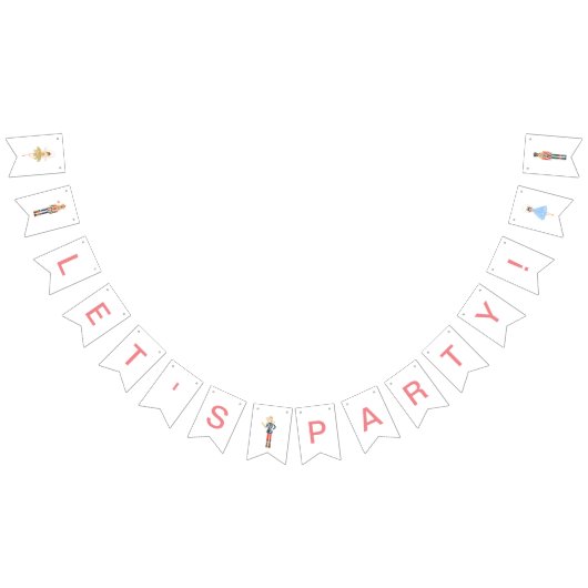 Nutcracker Ballet Party Banner - Bunting (Alle)