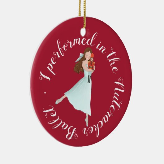 Nutcracker Ballet Performance | Gepersonaliseerd Keramisch Ornament (Rechts)