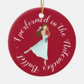 Nutcracker Ballet Performance | Gepersonaliseerd Keramisch Ornament (Voorkant)