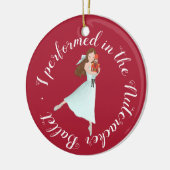Nutcracker Ballet Performance | Gepersonaliseerd Keramisch Ornament (Links)