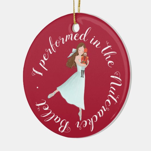Nutcracker Ballet Performance | Gepersonaliseerd Keramisch Ornament (Links)