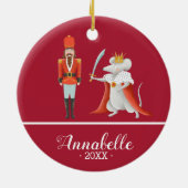 Nutcracker Ballet Performance | Gepersonaliseerd Keramisch Ornament (Achterkant)
