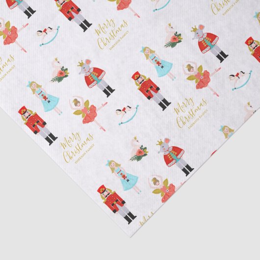 Nutcracker Ballet Persoonlijke Kerstmis Tissuepapier (Detail)