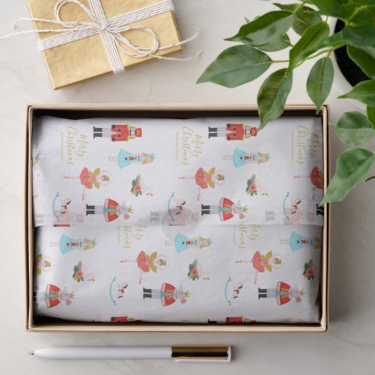 Nutcracker Ballet Persoonlijke Kerstmis Tissuepapier (Geschenk)