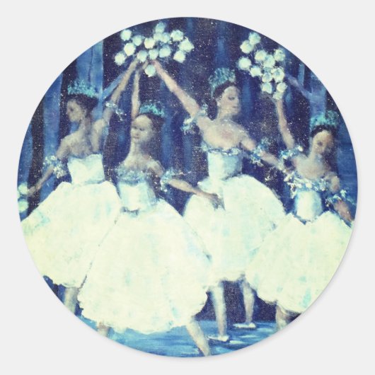 Nutcracker Ballet Ronde Sticker (Voorkant)