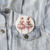 Nutcracker Ballet, Rosebuds Ronde Button 7,6 Cm (In situ)