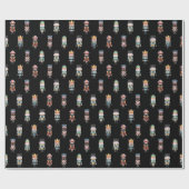 Nutcracker Ballet Soldier Wrapping Paper Cadeaupapier (Vlak)