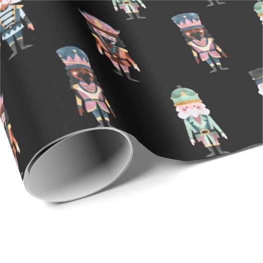 Nutcracker Ballet Soldier Wrapping Paper Cadeaupapier (Rol Hoek)
