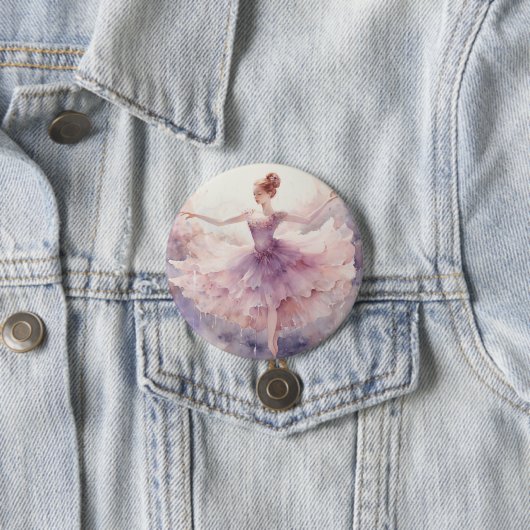 Nutcracker Ballet Sugarplum Fairy Ronde Button 7,6 Cm (In situ)