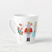 Nutcracker Ballet tekent kerstkoffie-Mok Latte Mok (Linkerhoek)