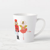 Nutcracker Ballet tekent kerstkoffie-Mok Latte Mok (Rechts)