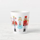 Nutcracker Ballet tekent kerstkoffie-Mok Latte Mok (Voorkant)