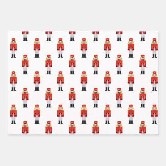 Nutcracker Ballet tekent kerstmis Inpakpapier Vel (Voorkant 2)