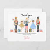 Nutcracker Ballet Waterverf Dank u wel Bedankkaart (Voorkant / Achterkant)
