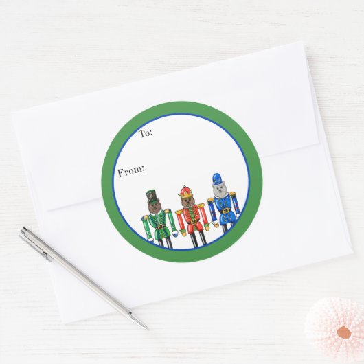 Nutcracker Bears Sticker (Envelop)
