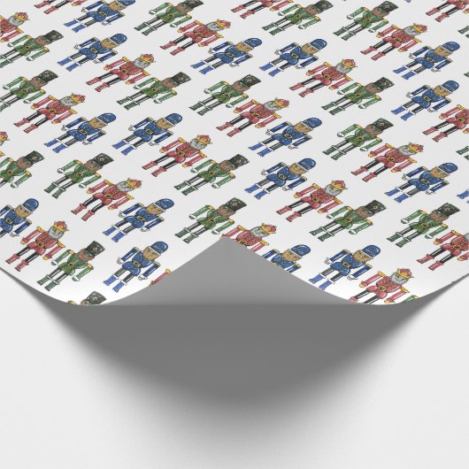 Nutcracker Bigfoot Cadeaupapier (Hoek)