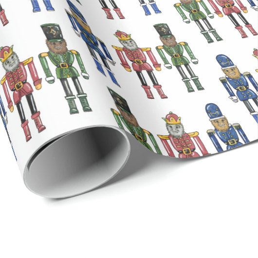 Nutcracker Bigfoot Cadeaupapier (Rol Hoek)