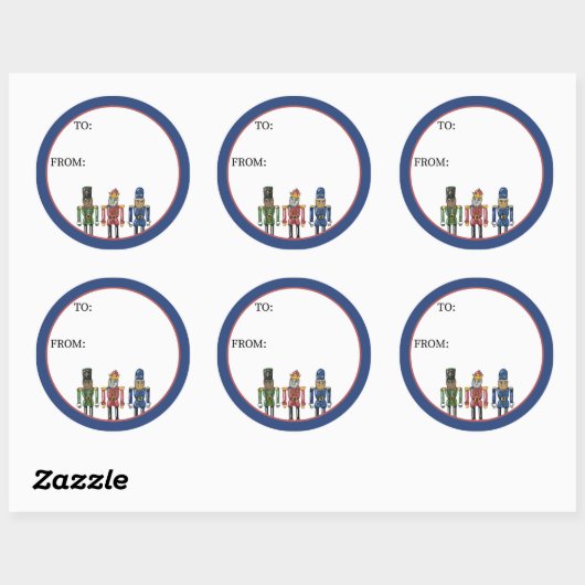 Nutcracker Bigfoot Ronde Sticker (Vel)