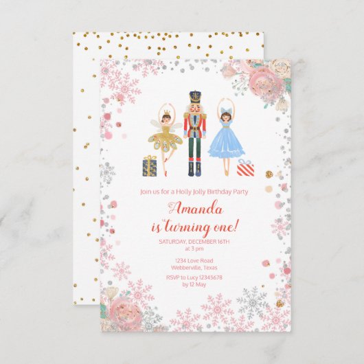 NUTCRACKER BIRTHDAY CELEBRATIE 8e verjaardag Kaart (Voorkant / Achterkant)