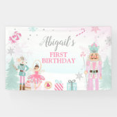 Nutcracker Birthday Girl Land of Sweets Backdrop B Spandoek (Horizontaal)