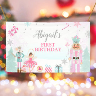 Nutcracker Birthday Girl Land of Sweets Backdrop B Spandoek