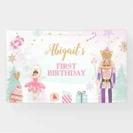 Nutcracker Birthday Girl Land of Sweets Backdrop Spandoek