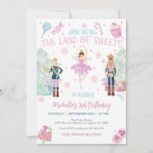 Nutcracker Birthday Invitation - Land van zoet Kaart (Voorkant)