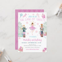 Nutcracker Birthday Invitation - Land van zoet