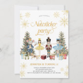 Nutcracker Birthday Party Invitation Kaart (Voorkant)