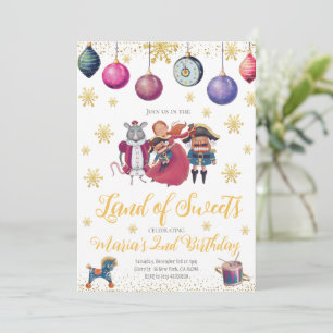 Nutcracker Birthday Party Invitation Kaart