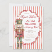 Nutcracker Birthday Sugar Plum Ballet Invitation Kaart (Voorkant)
