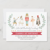 Nutcracker Birthday Sugar Plum Fairy Kerstmis Kaart (Voorkant)