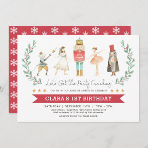 Nutcracker Birthday Sugar Plum Fairy Kerstmis Kaart