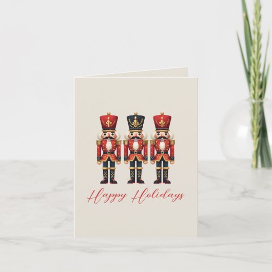 Nutcracker Business Corporate Happy Holiday Kaart (Voorkant)