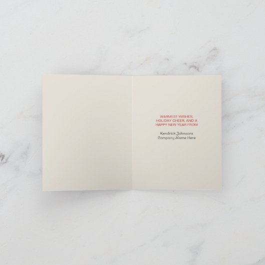 Nutcracker Business Corporate Happy Holiday Kaart (Binnen)