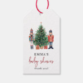 Nutcracker cadeautag voor babyshower cadeaulabel (Voorkant)