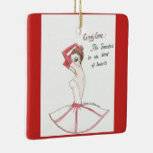 Nutcracker Candy Cane ornament. Keramisch Ornament (Rechts)