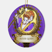 Nutcracker Ceramic Circle Ornament: Muiskoningin Keramisch Ornament (Links)
