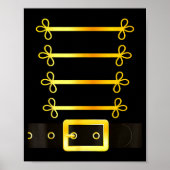 Nutcracker Character Soldier Costume Uniform Funny Poster (Voorkant)