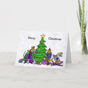 Nutcracker Characters Funny kerstcard Kaart