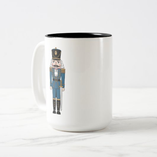 Nutcracker Charm Tweekleurige Koffiemok (Voorkant links)