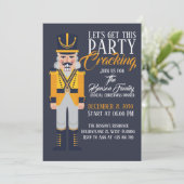 Nutcracker Christmas Annual Dinner Festive Holiday Kaart (Staand voorkant)