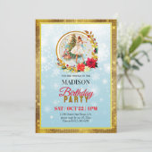 Nutcracker Christmas Ballerina Birthday Feestdagenkaart (Staand voorkant)