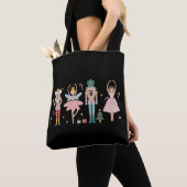 Nutcracker Christmas Ballet Cute Holiday Tote Bag (Dichtbij)
