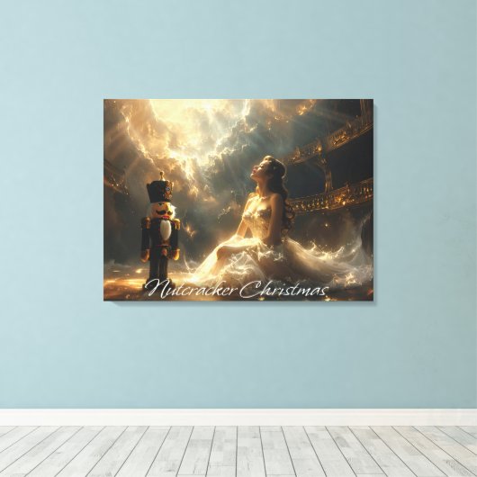 NUTCRACKER CHRISTMAS - BALLET & DANCE CANVAS AFDRUK (Insitu (Houten vloer))