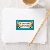 Nutcracker Christmas Card Address Labels (Insitu)