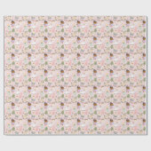 Nutcracker Christmas Cute Hand-Drawn Pastel  Cadeaupapier (Vlak)