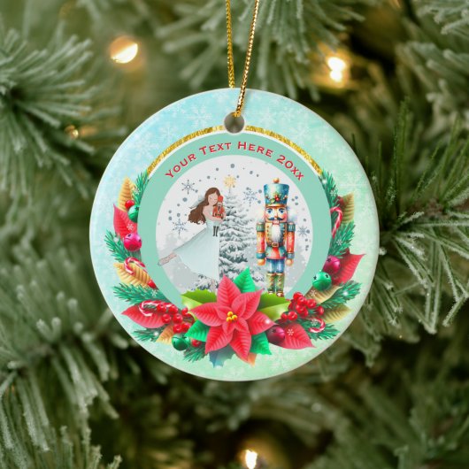 Nutcracker Christmas, Family Holiday Keepsake Gift Keramisch Ornament (Boom)