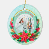 Nutcracker Christmas, Family Holiday Keepsake Gift Keramisch Ornament (Links)