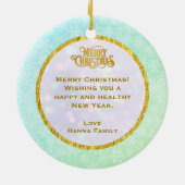 Nutcracker Christmas, Family Holiday Keepsake Gift Keramisch Ornament (Achterkant)